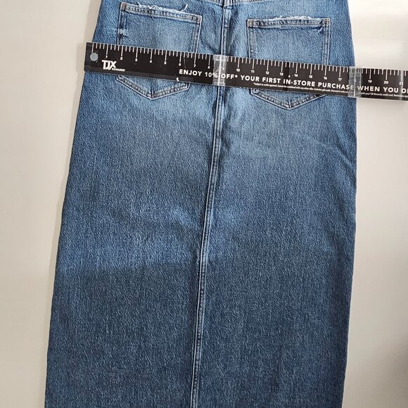 ZARA DENIM SKIRT - Picture 9 of 11